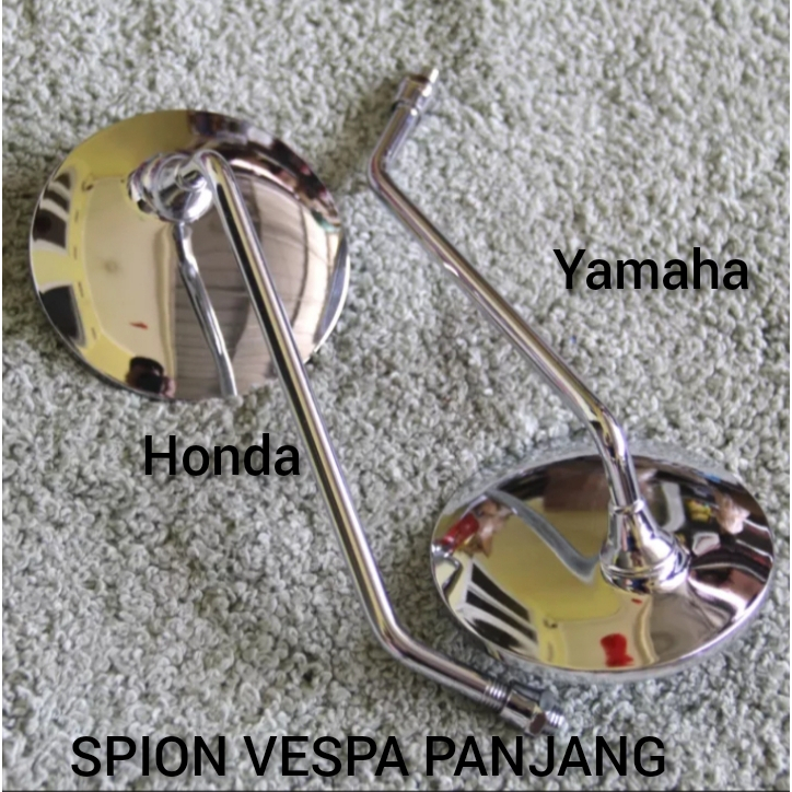 Spion Motor Kaca PANJANG DAN PENDEK Bulat Model Vespa universal scoopy mio vario beat dll