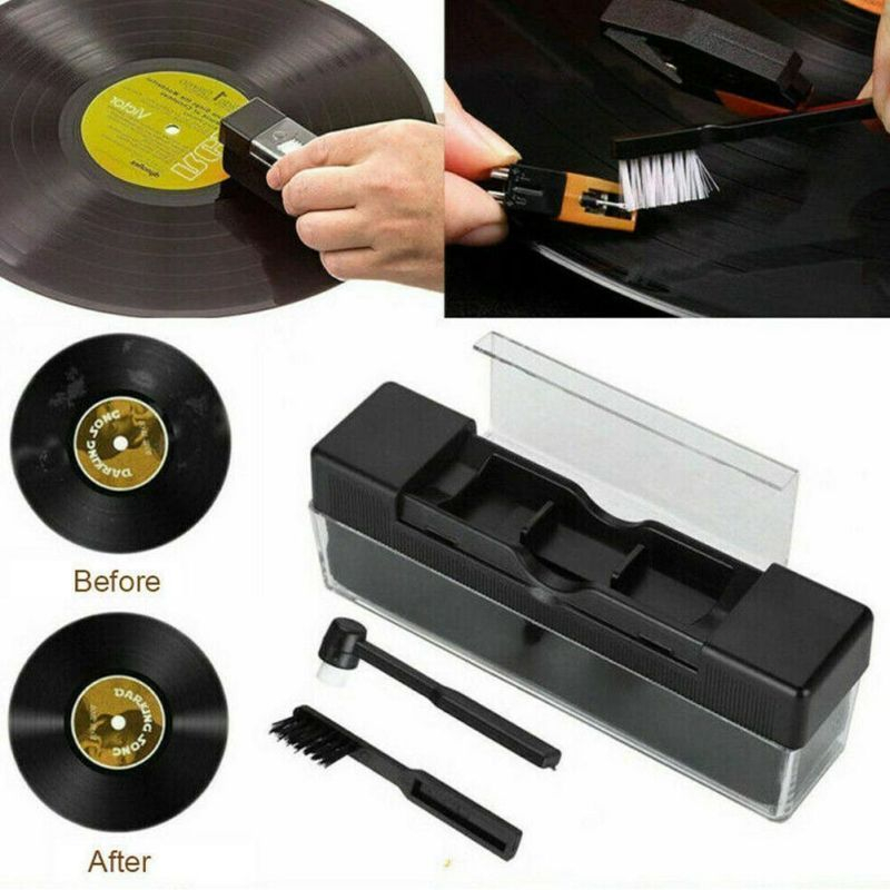 Vinyl Carbon Brush Anti Static Record Cleaner Carbon Fiber Brush Untuk Membersihkan Vinyl