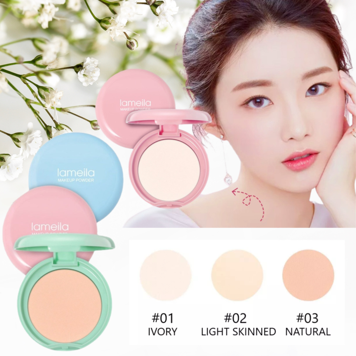 Lameila 5046 Naked Make Up Powder 3 Warna (COD)