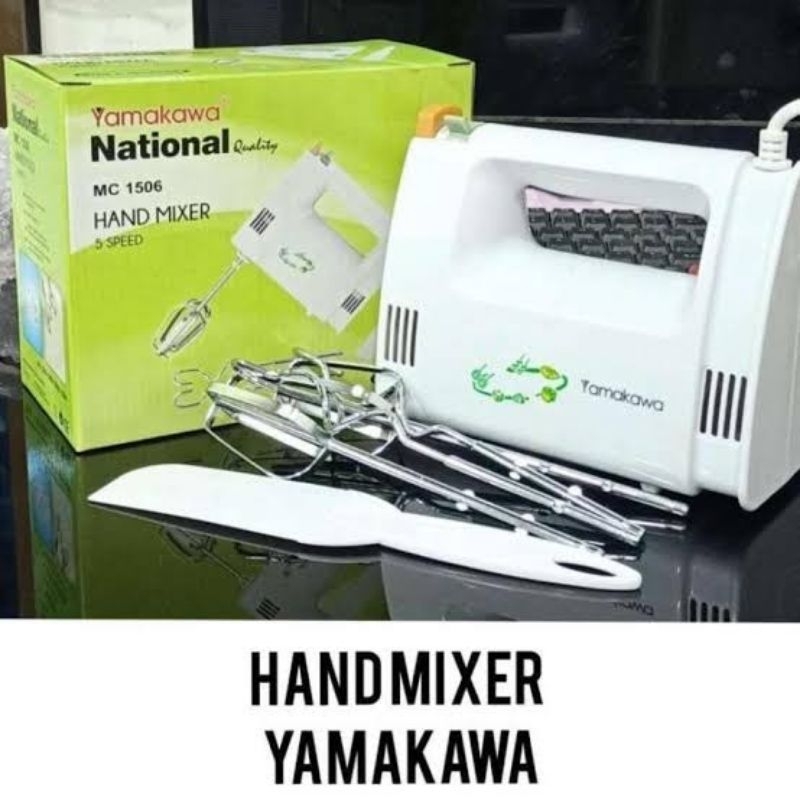 TD/YAMAKAWA Hand Mixer 5 Speed / Pencampur Adonan Tangan MC 1506