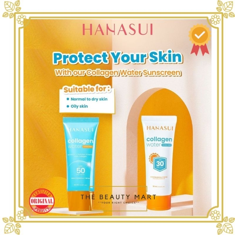 Hanasui collagen water sunscreen spf 50pa++++ | Spf 30 PA+++ | Hanasui Sunscreen