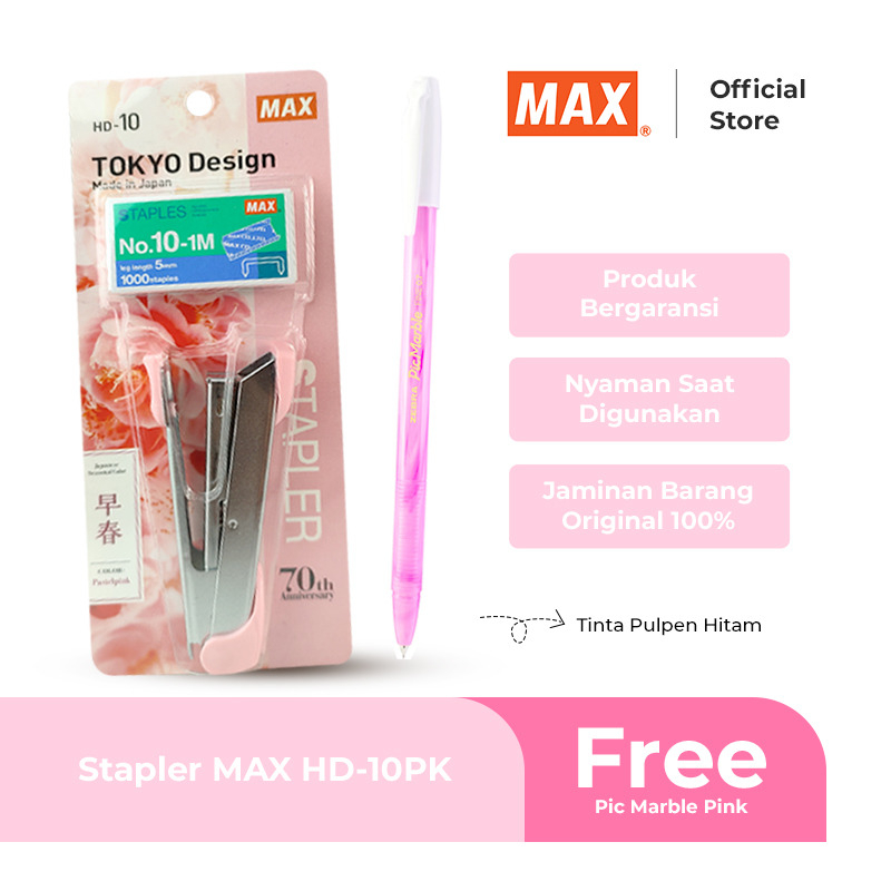 

MAX Stapler Staples Paket Pastel Series