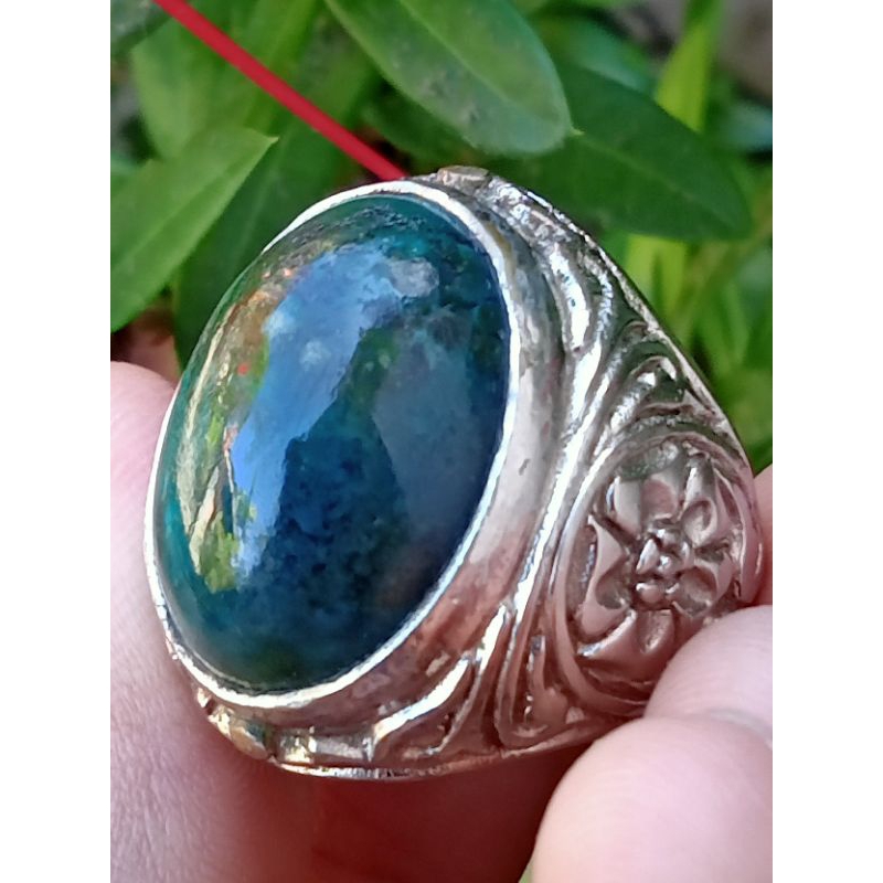 ✅ Natural Bacan Doko - Semi Kristal ( Batu Akik Ternate - bukan giok pyrus persia obi kecubung lumut