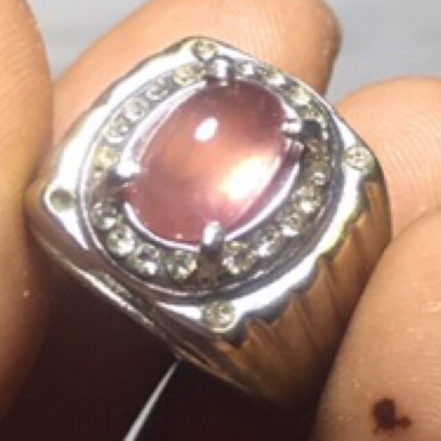 Natural Pink Safir Natural Sapphire Original Asli Alam Kristal Full Luster Koleksi Batu Mulia Akik P