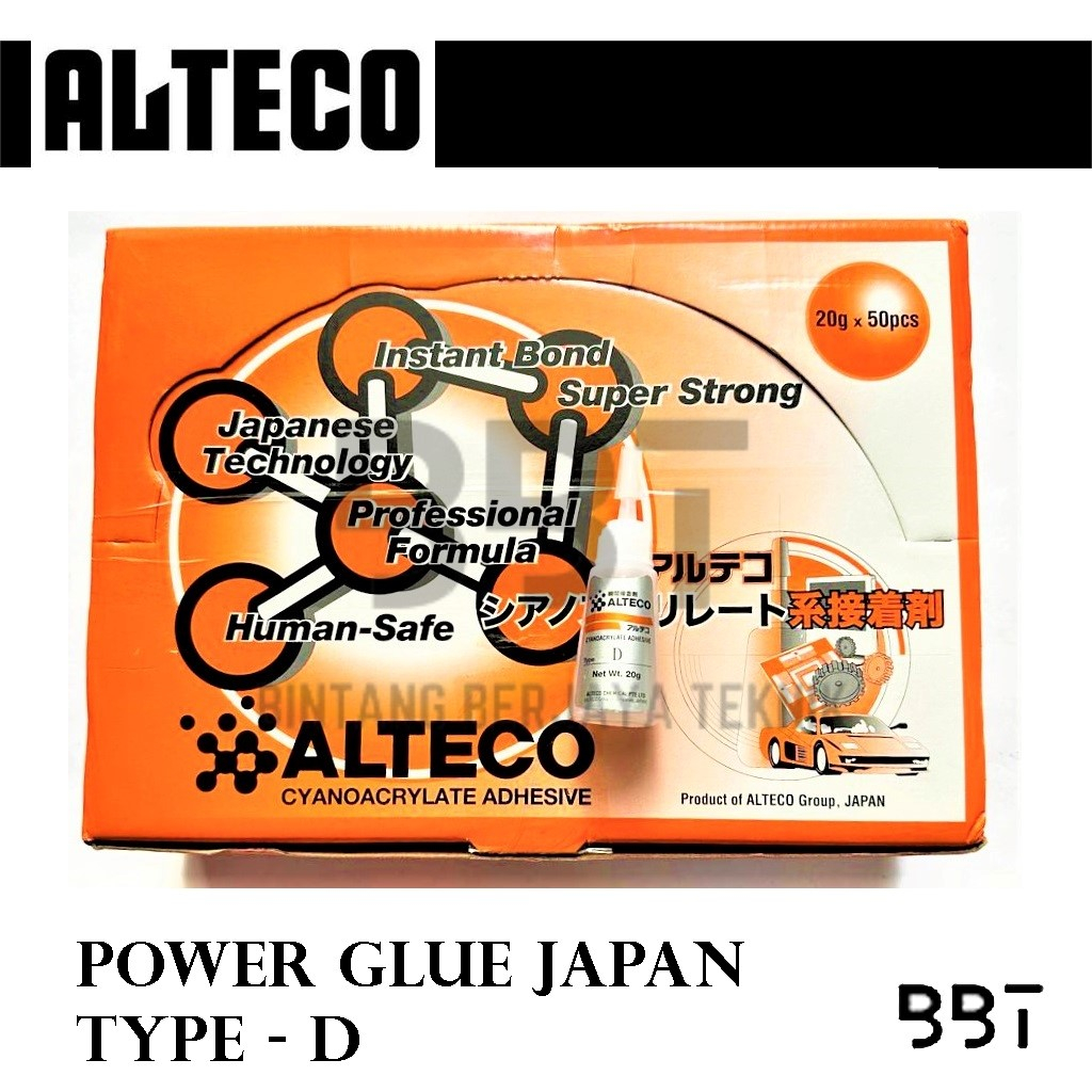 

Alteco Lem D Jepang / Alteco Japan / Lem Besi / Instant Glue / Power