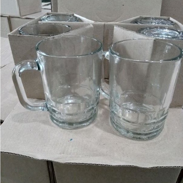 Gelas Kopi Warkop 6Pcs (B-255) Diameter 6cm Tinggi 10cm / Gelas Warkop / Gelas Teh / Cangkir Kopi / 