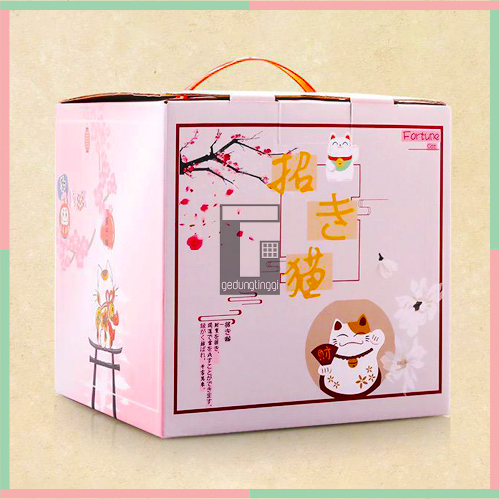 Pajangan Hiasan Patung Boneka Kucing Hoki Rejeki Lucky Cat Maneki Neko Maneko Neki Keberuntungan Keramik Ceramic Porselen China Cina Jepang Baterai Batre Batrai Batrei Listrik Ukuran Besar Big Size XL XXL 3XL Sedang Medium Kecil Small Toko Cafe Kafe Kasir