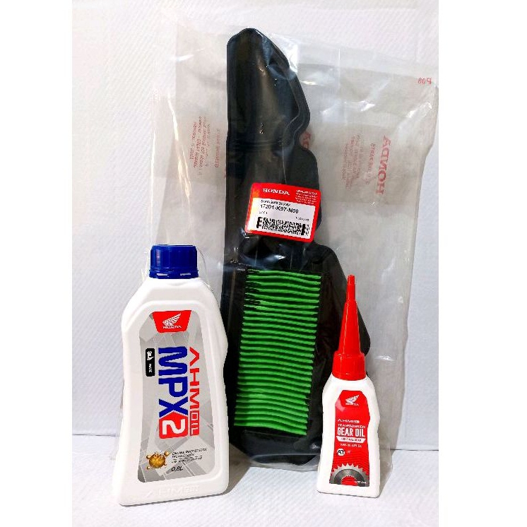 SALE PAKET OLI MPX2 + OLI GEAR AHM + FILTER UDARA HONDA K97 UNTUK MOTOR HONDA PCX 150