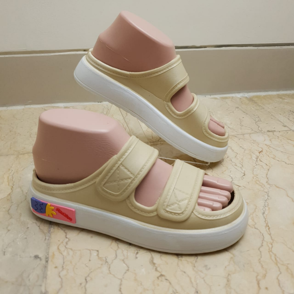 Sandal Karet Slop Tebal Ban 2  Polos Polos Simple dan Trendy Import MKY 029-011 36-41