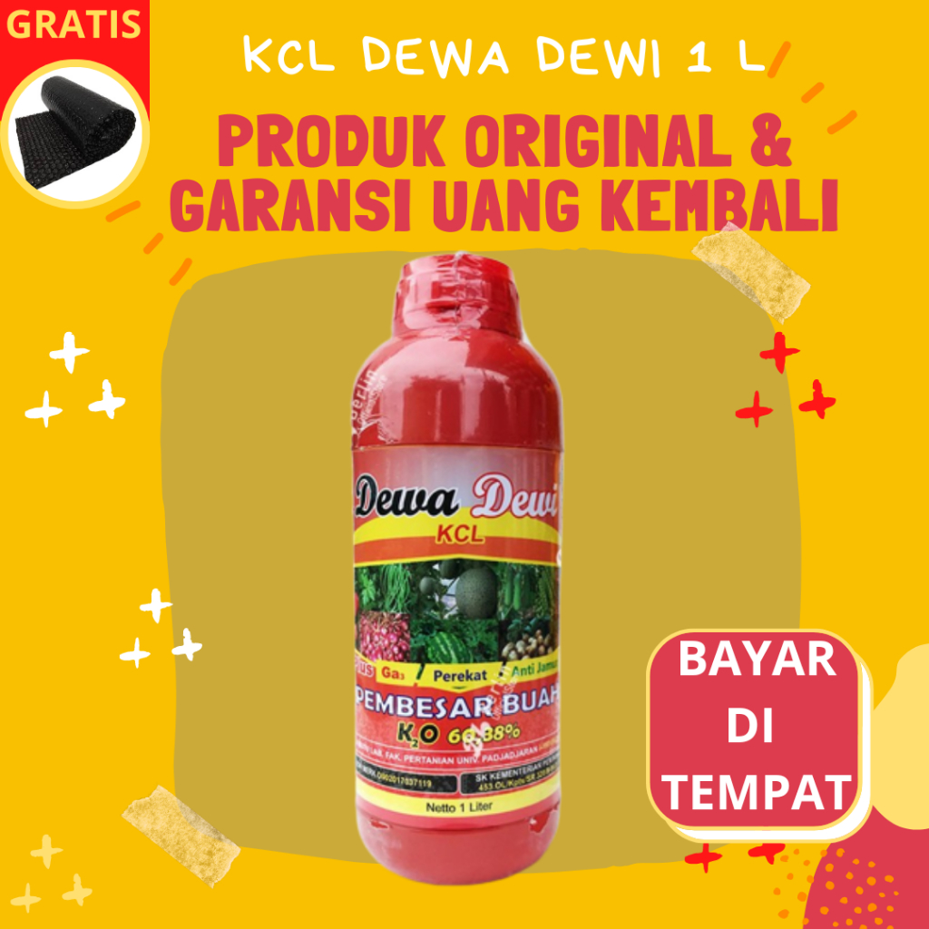 Pupuk Cair Tanaman Sayuran Pembesar Buah KCL Dewa Dewi 1 L