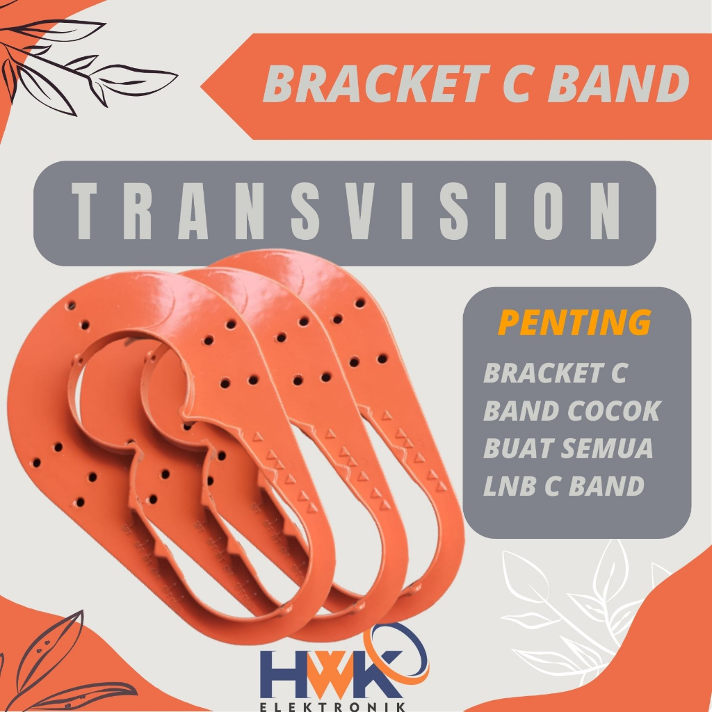 Bracket BRAKET 2 LUBANG LNB C band parabola jaring grosir awet