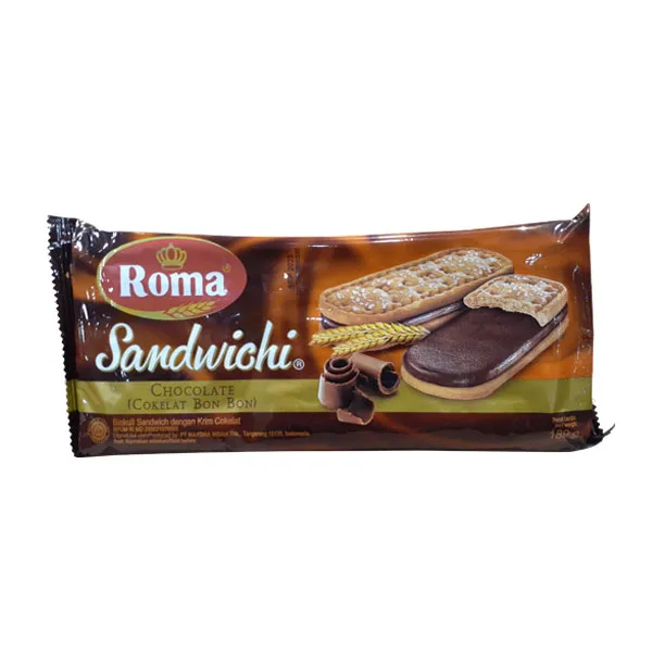 

Roma SANDWICH Chocolate @189gr {Biskuit Sandwich Roma}