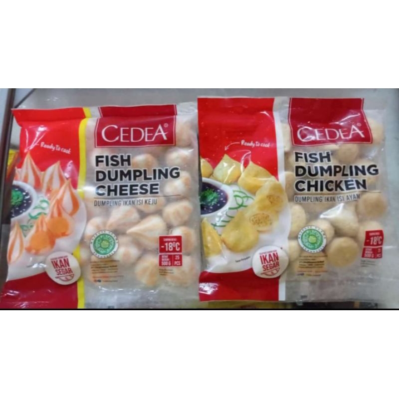 

CEDEA Dumpling Ikan Isi Keju / Cheese, Ayam / Chicken 500gr