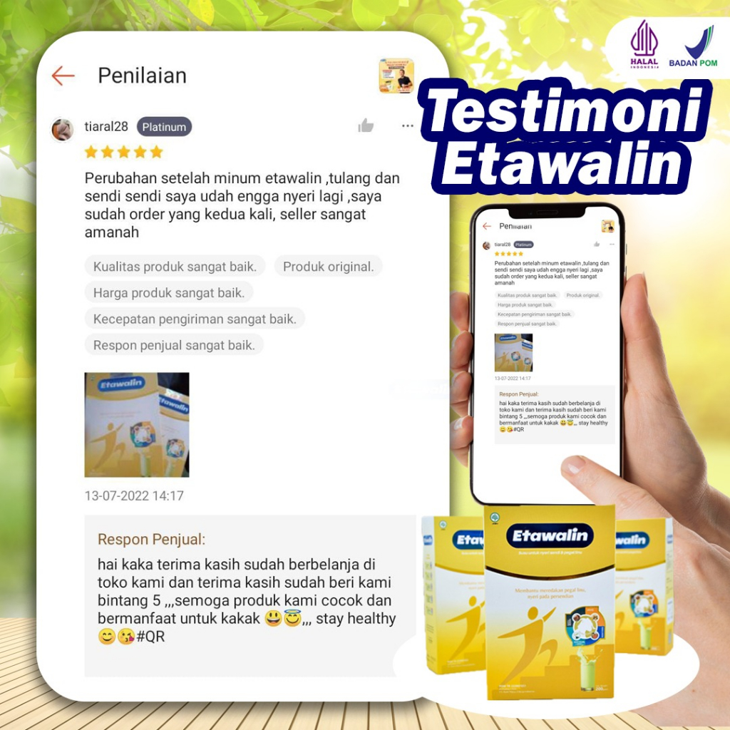 [New] Etawalin – Anti Osteoporosis Susu Kambing Etawa Tingkatkan Kepadatan &amp; Kesehatan Tulang Sendi Susu Solusi Asam Urat Rematik Reumatik Nyeri Lutut Pinggang Bahu Punggung Obat Encok Alami Jamu Herbal Sakit Badan Pegal Linu Anlene Omepros Counterpain