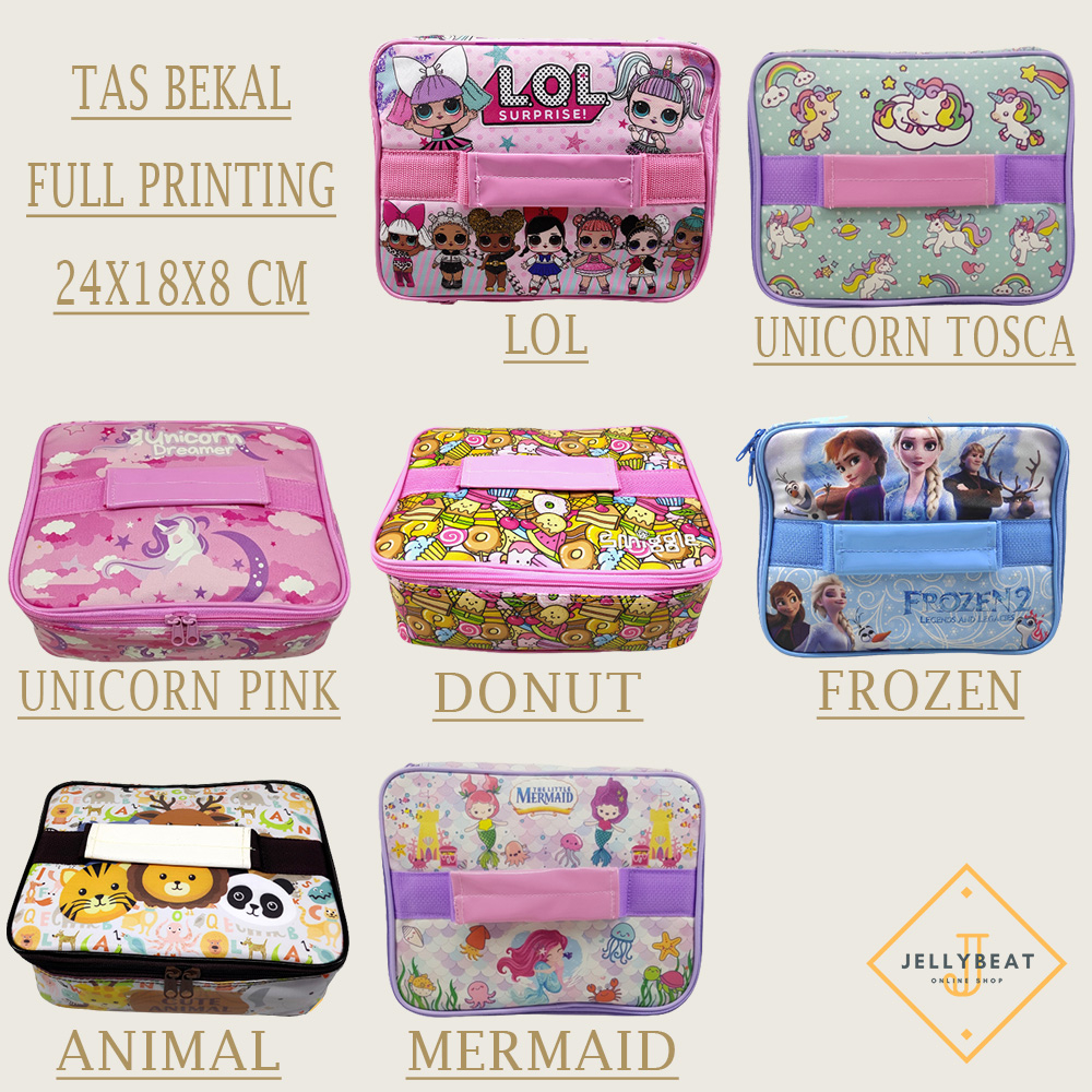 Tas Lunch Box BESAR PREMIUM Karakter Aluminium Foil Bag Yooyee