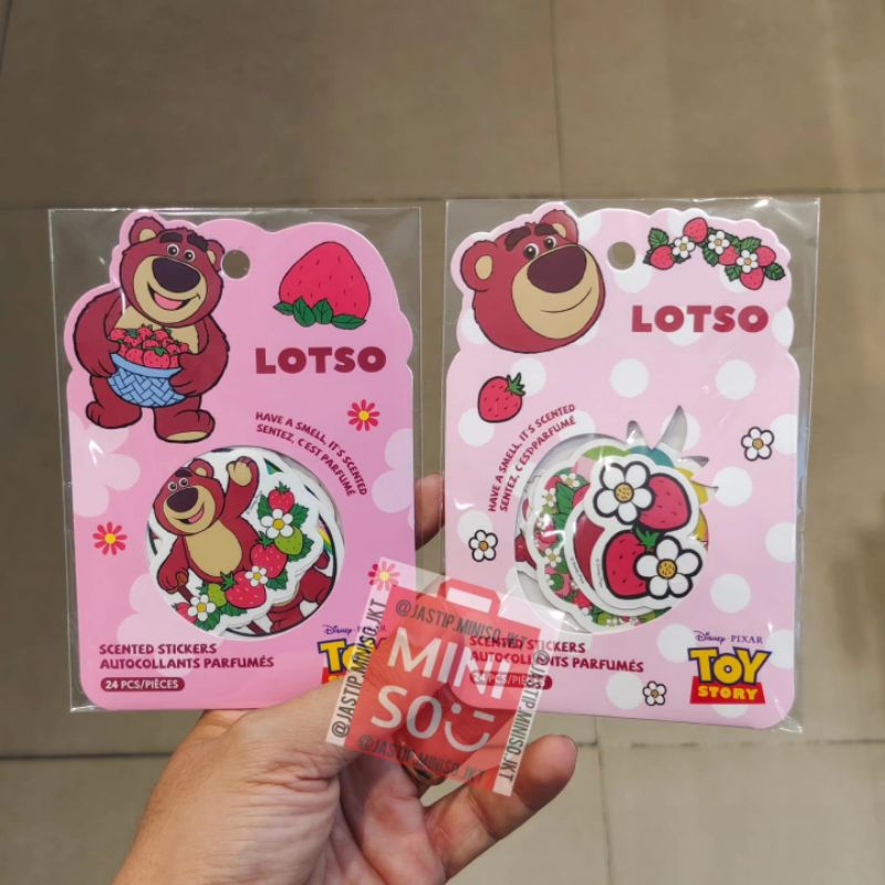 

MINISO STICKER WANGI LOTSO / Scented Sticker LOTSO Toy Story Sticker Pack (isi 24pcs)
