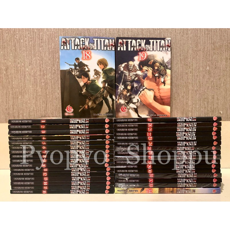 [UPDATED 2025]Komik Manga Cabutan Attack on Titan Shingeki no Kyojin vol 3,4,5,6,7,8,9,10,11,12,13,1