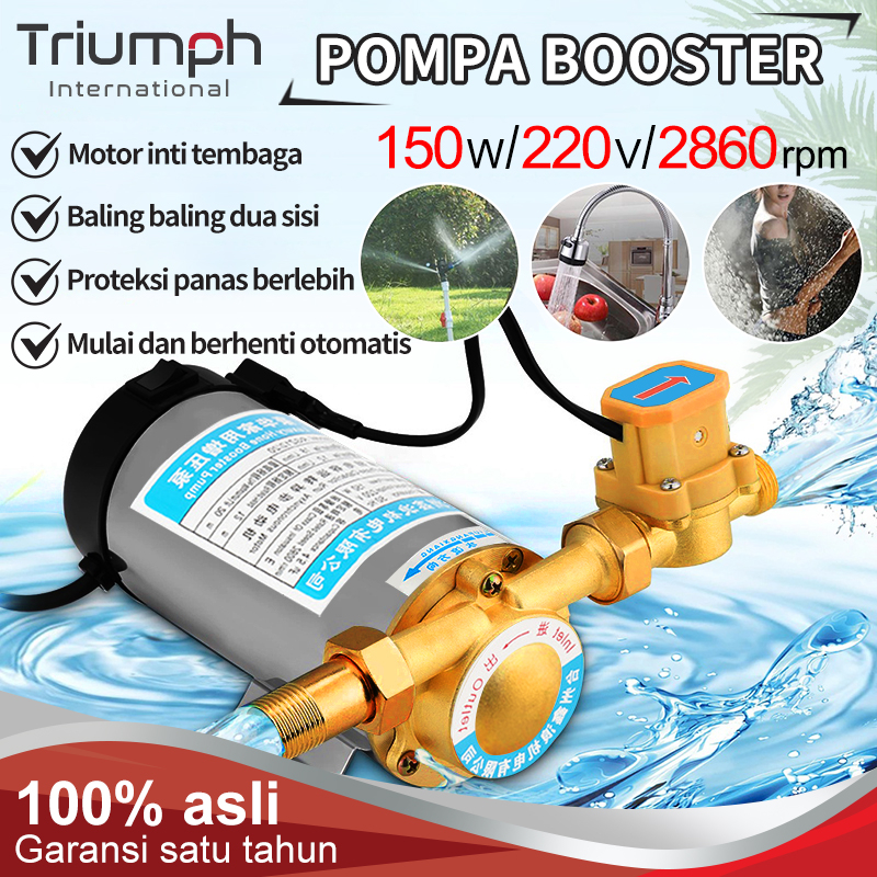 Rumah Tangga 100W/150W Otomatis Pompa Booster Faucet/Otomatis Pompa Booster Tekanan Air/Stainless steel Faucet Booster Pompa Air