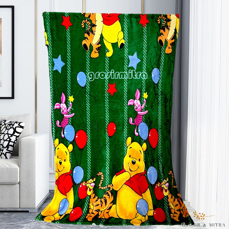 Selimut Bulu Halus Tebal Motif Karakter Anak Bayi Kamar Tidur Selimut Murah