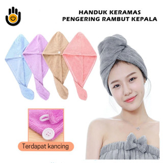 Handuk Keramas Pengering Rambut Microfiber   Hair Drying Towel  Handuk Turban Micro bulu Handuk Kramas