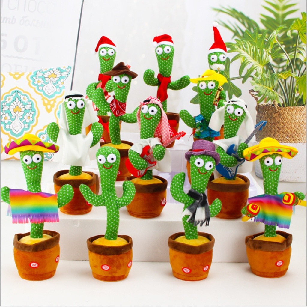 Boneka Kaktus nyanyi Joged Bicara - Dancing Cactus Doll singing dancing talking fun