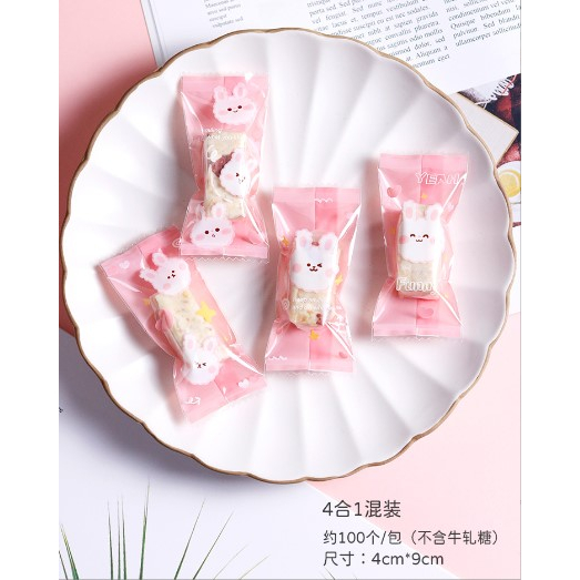 

Plastik Nougat - Permen - PINK BUNNY
