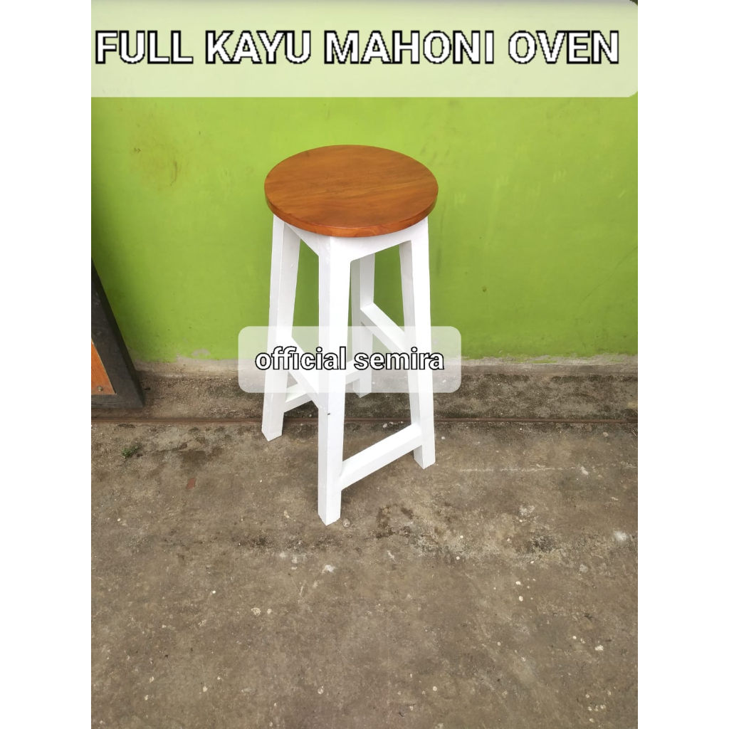 BANGKU KAYU MAHONI/KURSI CAFE/BANGKU CAFE/BANGKU MURAH/KURSI MURAH