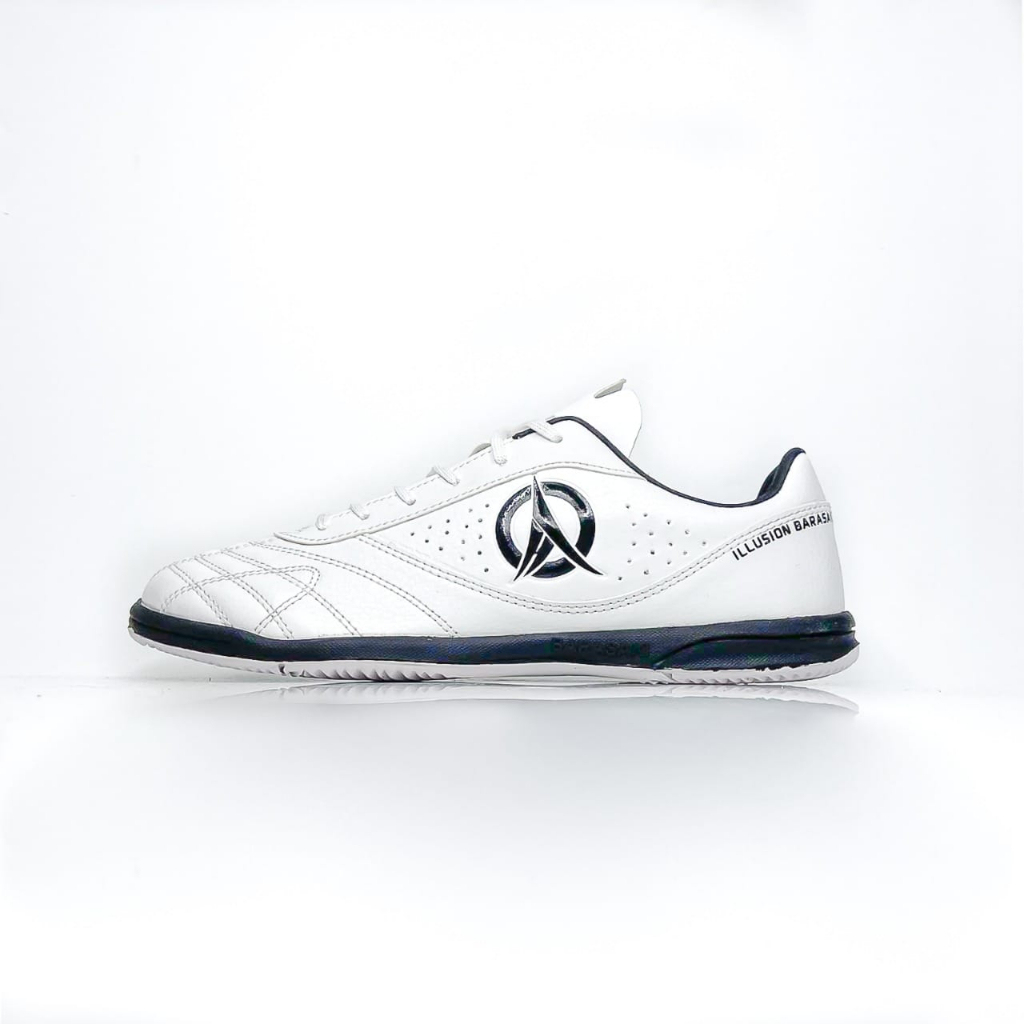 Sepatu Futsal BARASAKI IN/WHITE GRADE OF illusion Barasaki IN White Black / 100% Original Quality.