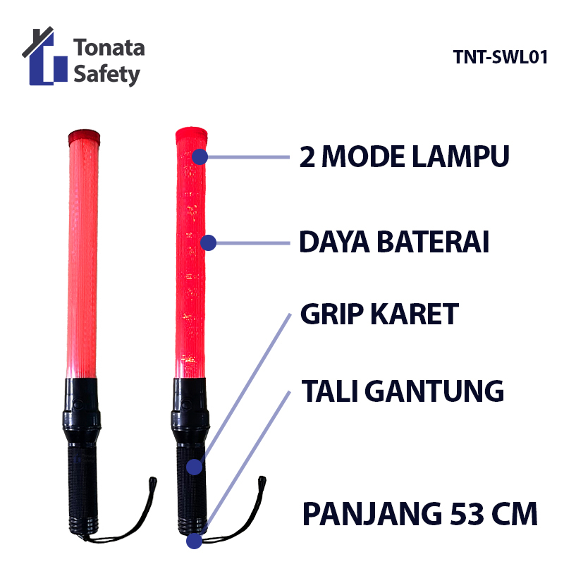 Tongkat Lalu Lintas 53 cm / Lampu Lalin Polisi / Stick Warning Light