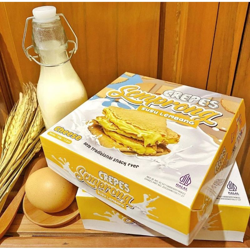 CREPES SEMPRONG SUSU LEMBANG - CREPES BANDUNG ISI 12pcs 165GRAM - CREPES SUSU LEMBANG