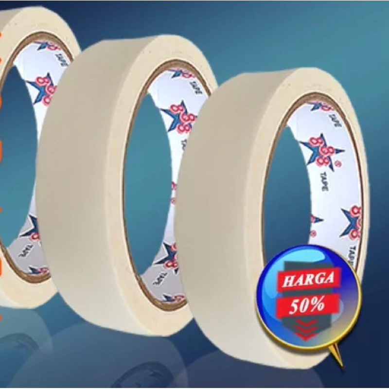 

Lakban Kertas Isolasi Masking tape 888 24mm(20Y-18M)