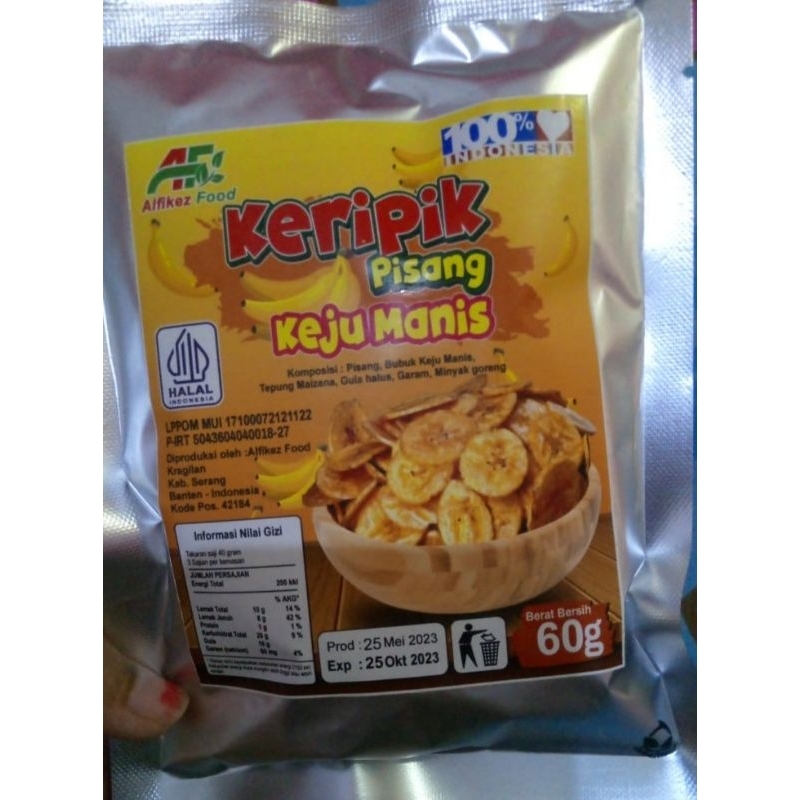 kripik pisang keju