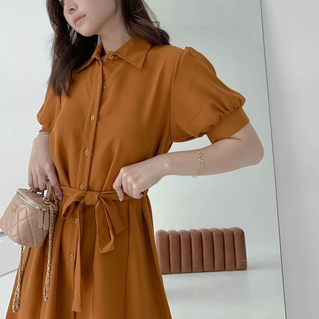 CINDERELLA KOREAN DRESS PUFFY SLEEVE - DRESS BUSUI FRIENDLY - DRESS FORMAL KOREA - DRESS PESTA - MINI DRESS KONDANGAN - DRESS PESTA SEXY - BRIDESMAID DRESS - VINTAGE SUMMER DRESS PANTAI - HADIAH / KADO ULTAH CEWEK