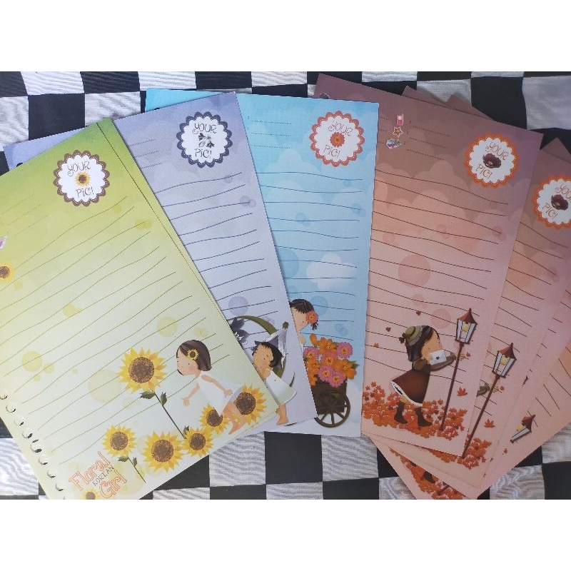 

isi Binder jadul Harvest floral Korean girl rare || loose leaf