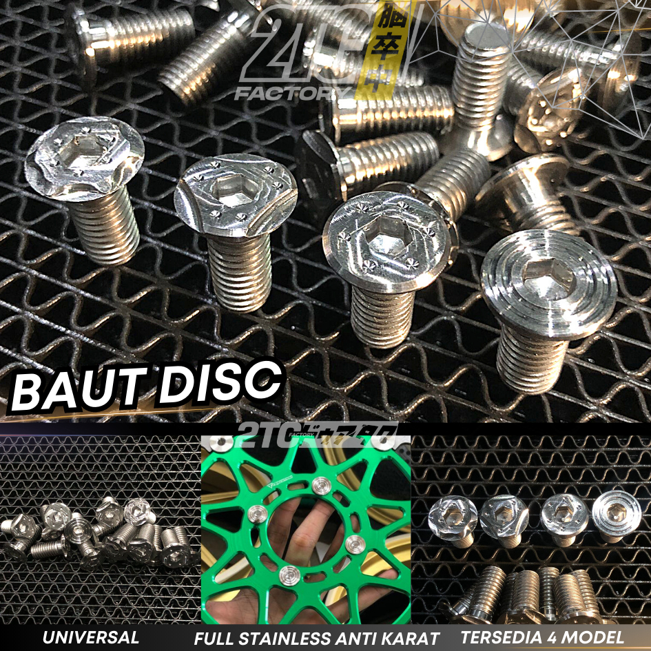 BAUT DISC DISK PROBOLT CAKRAM PIRINGAN STAINLESS BAUT TITANIUM BAUT DISK BAUT CAKRAM HONDA BAUT CAKRAM YAMAHA