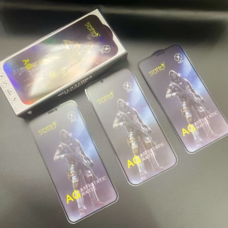 TEMPERED ANTI STATIC MATTE IPHONE 6 6S 7 8 7+ 8+ X XS MAX XR 11 PRO MAX 12 MINI 12 PRO MAX 13 MINI 13 PRO MAX 14 PRO MAX 14 PLUS