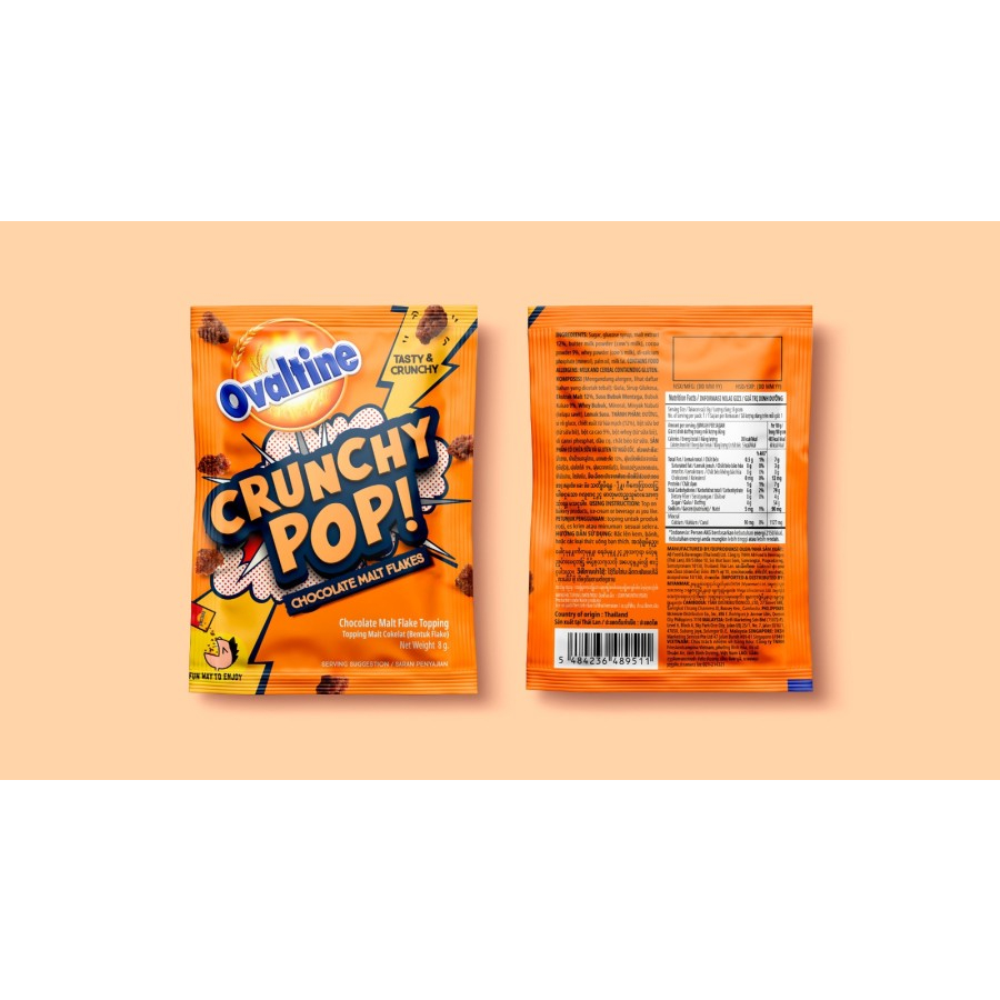 Crunchy POP Ovaltine Thailand Chocolate Ovaltine Coklat Import