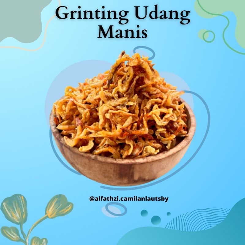 

(Camilan Laut Sby) Grinting Udang Manis 250gr