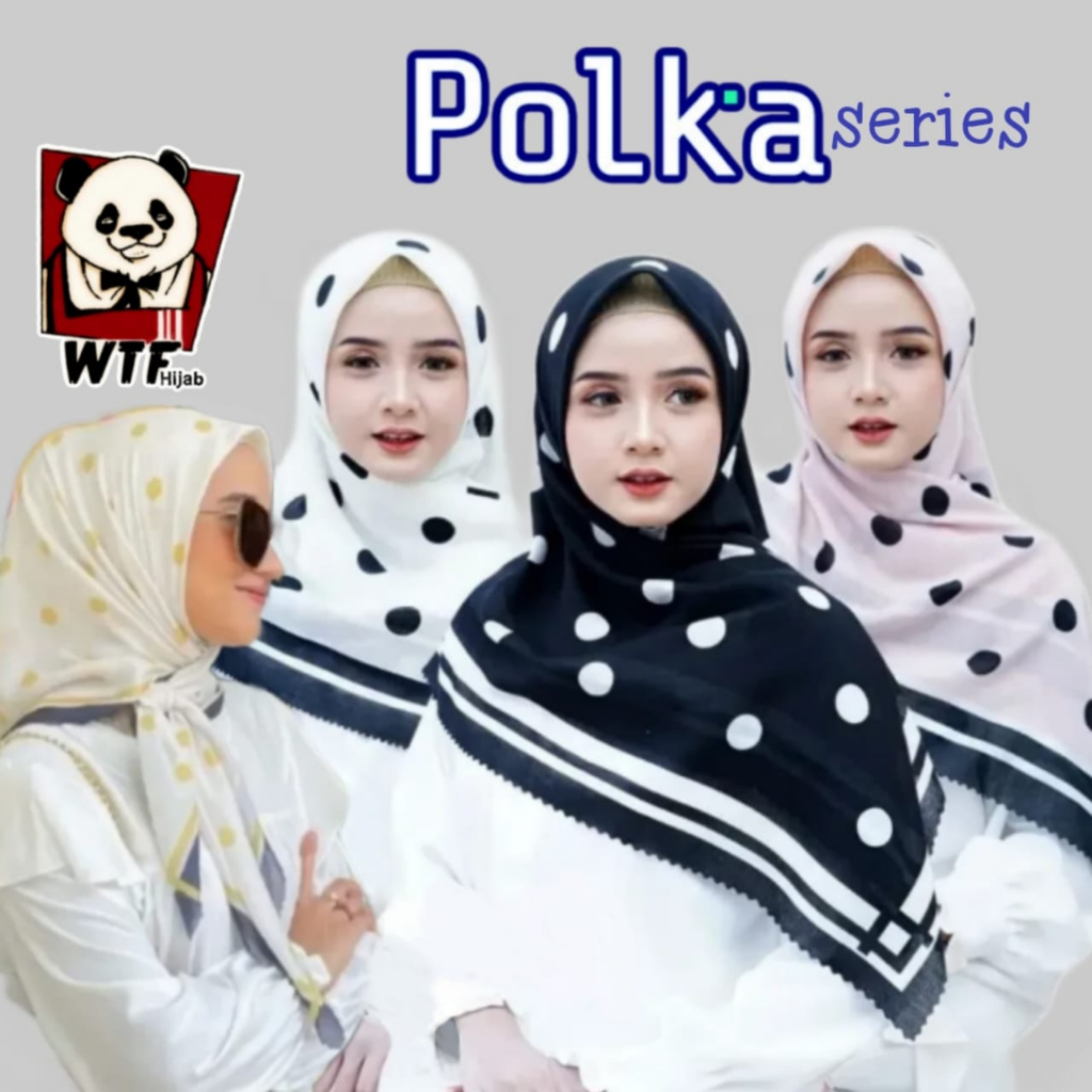 HIJAB  VOAL SEGIEMPAT MOTIF || Polka series || doty hijab