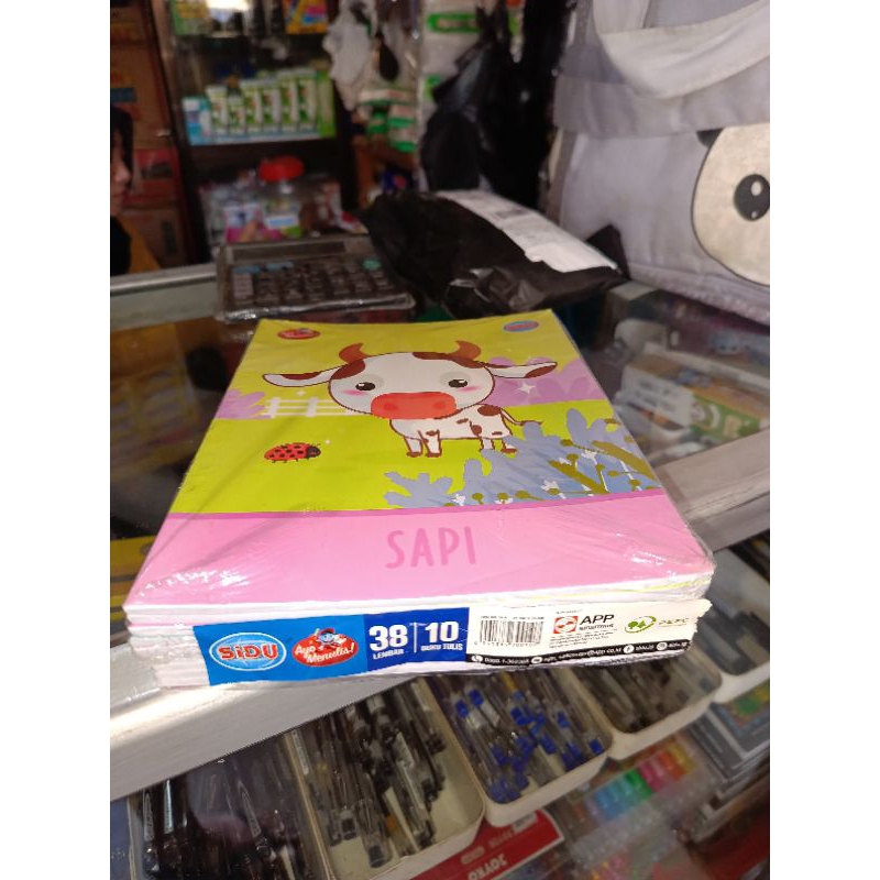 

Buku tulis Sidu/sinar dunia 38 lembar,tebal,putih bersih