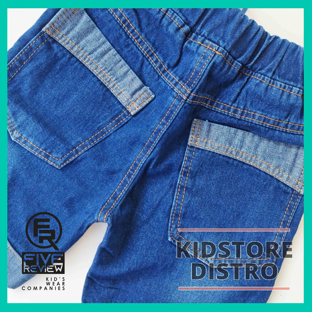 Celana Pendek Anak Jeans Denim Distro Branded Usia 3-12 Tahun