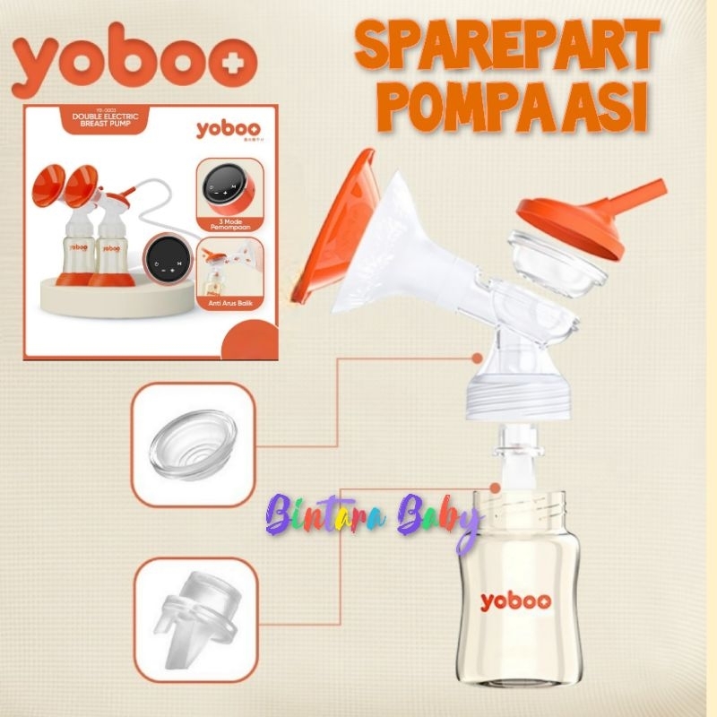 Sparepart Yoboo Pompa Asi Elektrik Ganda Double Pump / Valve Yoboo YB 0003 / Selang Yoboo