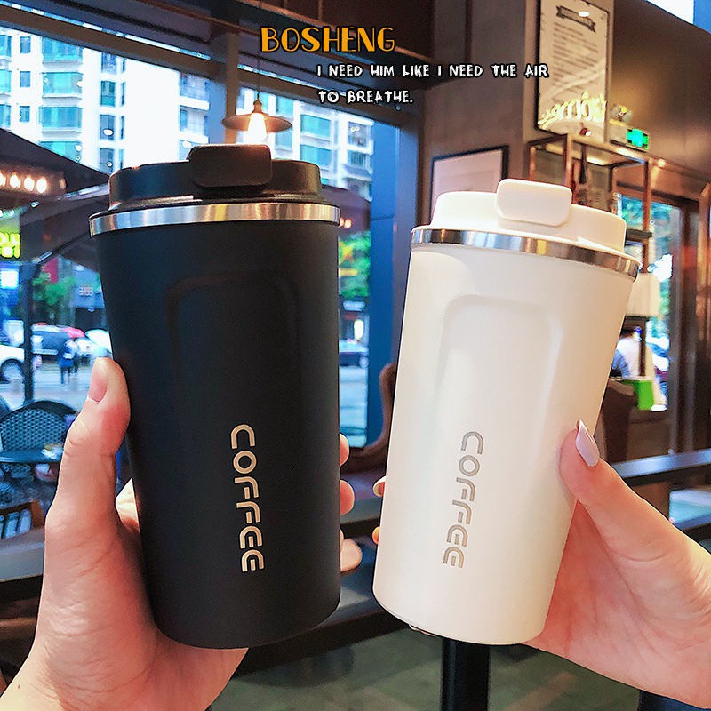TRAVEL MUG TERMOS KOPI GELAS AIR MINUM Tahan panas Termos Gelas Cup
