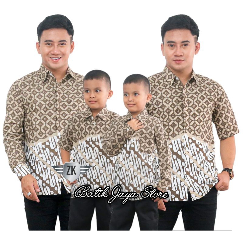 [ 7.7 Big Sale ] TERBARU Couple sweet | Batik Kawung Biru | couple batik ayah dan Batik anak cowok BATIK Coklat Batik Terbaru Batik 2023