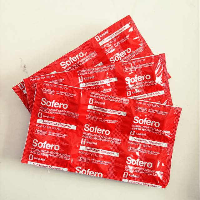 Sofero vitamin anemia zat besi multivitamin suplemen kesehatan