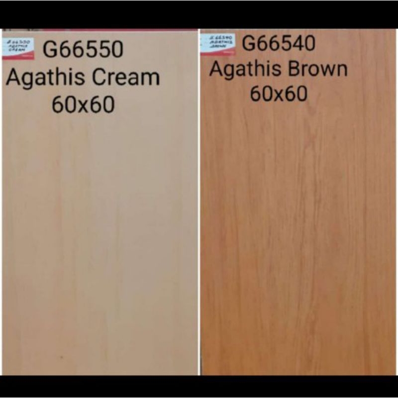 granit lantai motif kayu mat garuda agethis crem/brown 60x60
