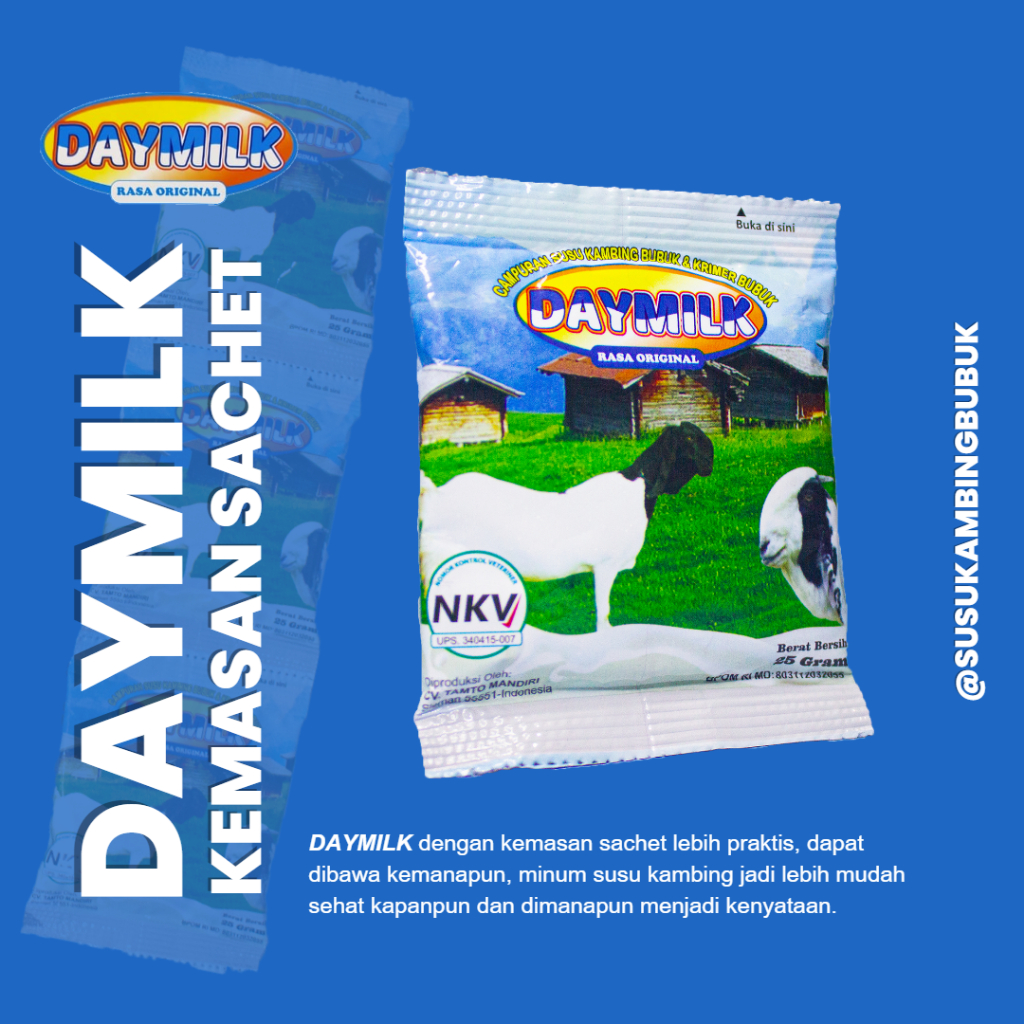 DAYMILK Susu Kambing Etawa Kemasan Sachet