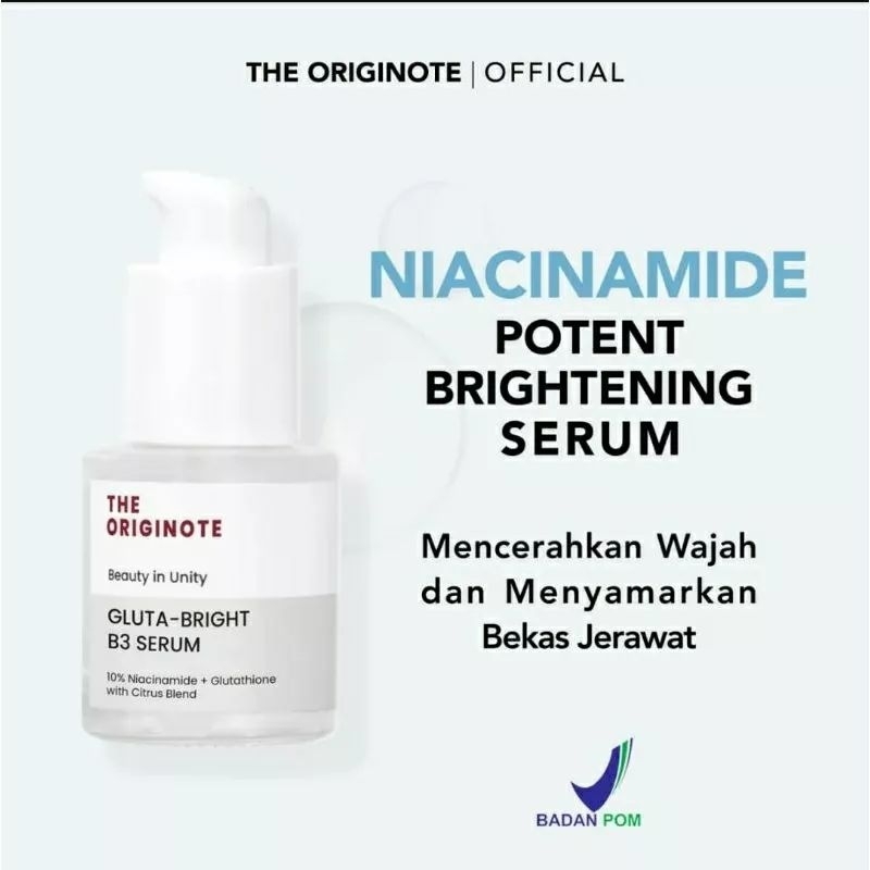 THE ORIGINOTE Niacinamide Gluta Bright b3 serum 20ml