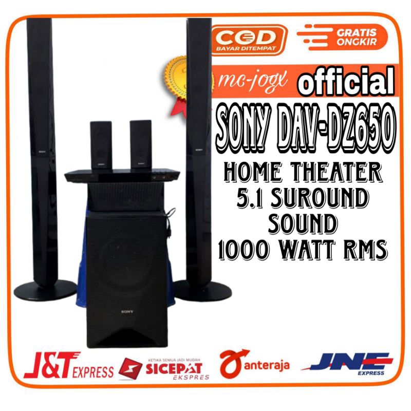home theater sony DAV DZ-650 second