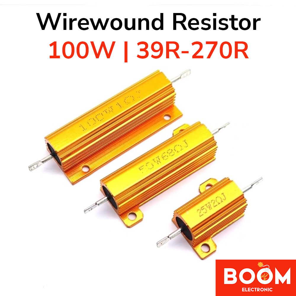 Wirewound Resistor Electronic Aluminium 100 watt(39R s/d 270R)